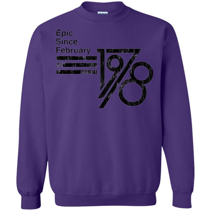 Epic Since February 1978 Birthday Gift T-shirt Purple