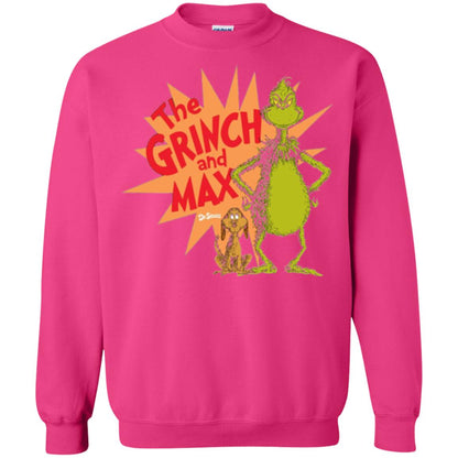 Cartoon T-shirt Dr. Seuss Grinch And Max Burst Heliconia