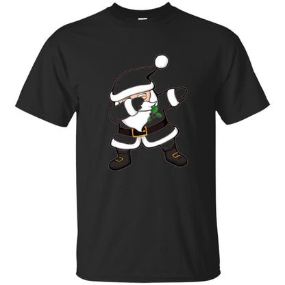 Merry Christmas T-shirt Dabbing Santa Claus Black