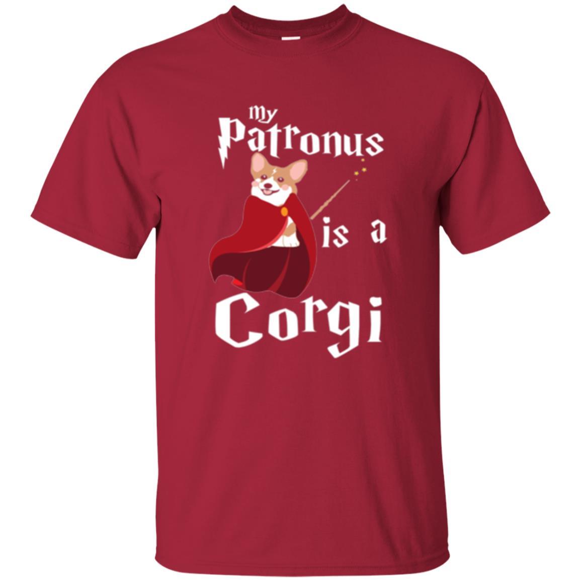 Dog Lover T-shirt My Patronus Is A Corgi T-shirt Cardinal