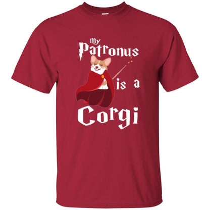 Dog Lover T-shirt My Patronus Is A Corgi T-shirt Cardinal