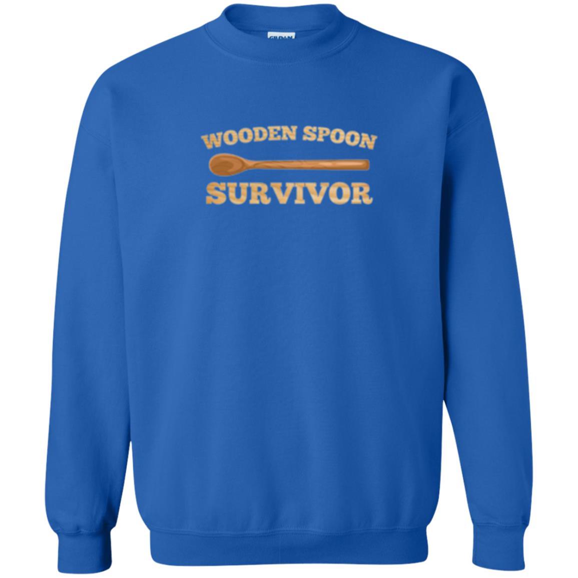 Sarcastic T-shirt Wooden Spoon Survivor T-shirt Royal
