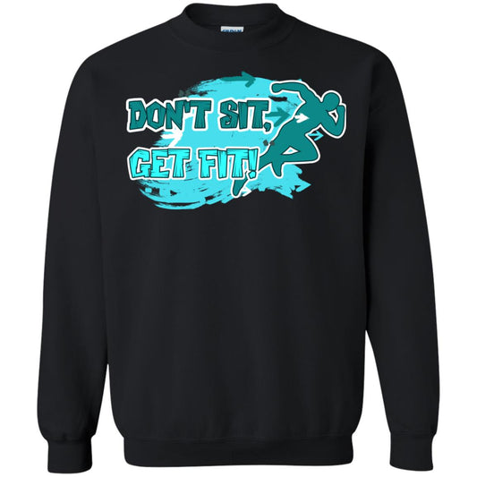 Dont Sit Get Fit Runner Shirt Black