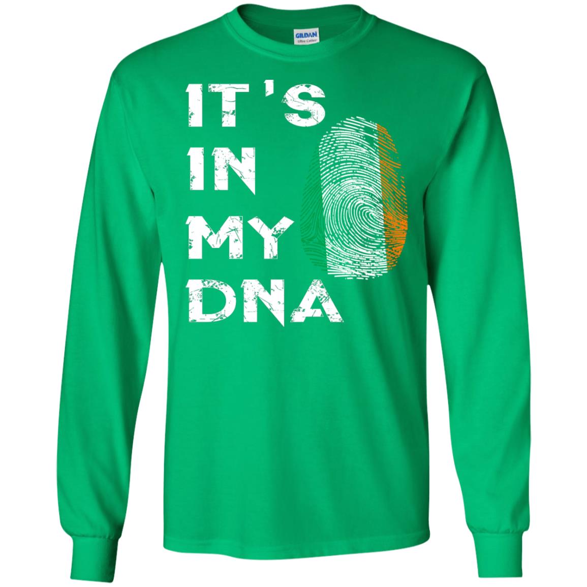 It's In My Dna Fingerprint Irish Ireland Gift Shirt Irish Green