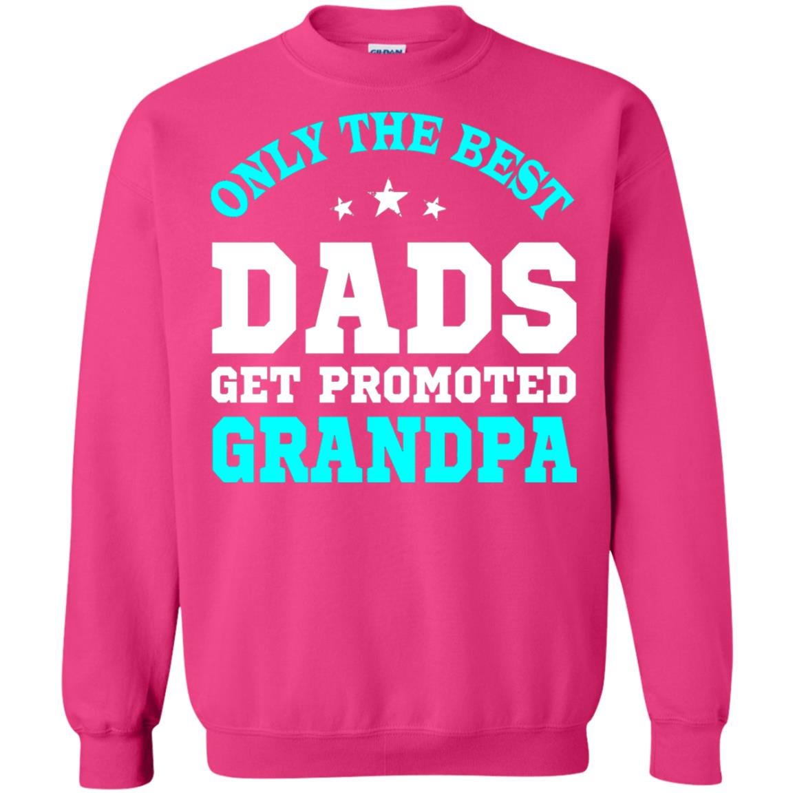Only The Best Dads Get Promoted To Grandpa Shirt Heliconia