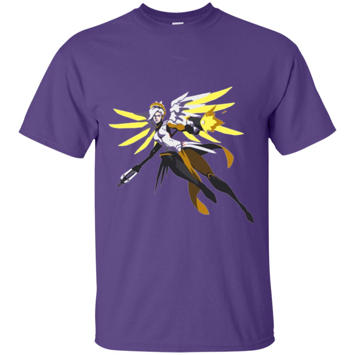 Overwatch Mercy Battle Ready Spray T-shirt Purple