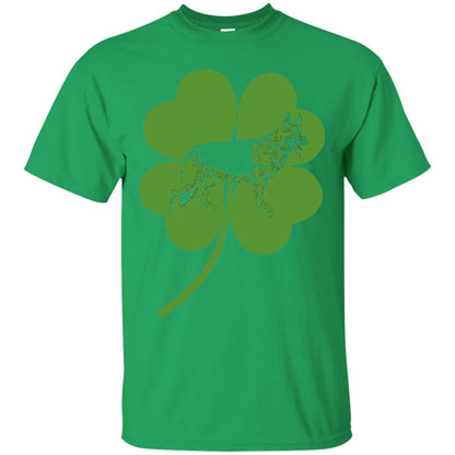 German Shepherd Shamrock St. Patrick_s Day T-shirt Irish Green