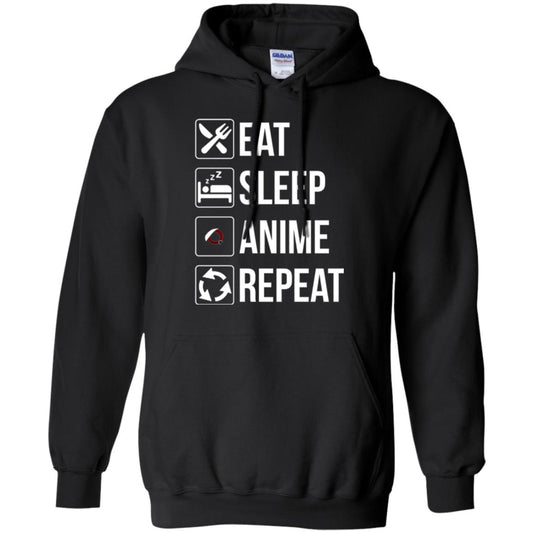 Anime Lovers T-shirt Eat Sleep Anime Repeat