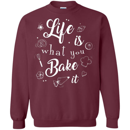 Baker T-shirt Life Is What You Bake It Maroon