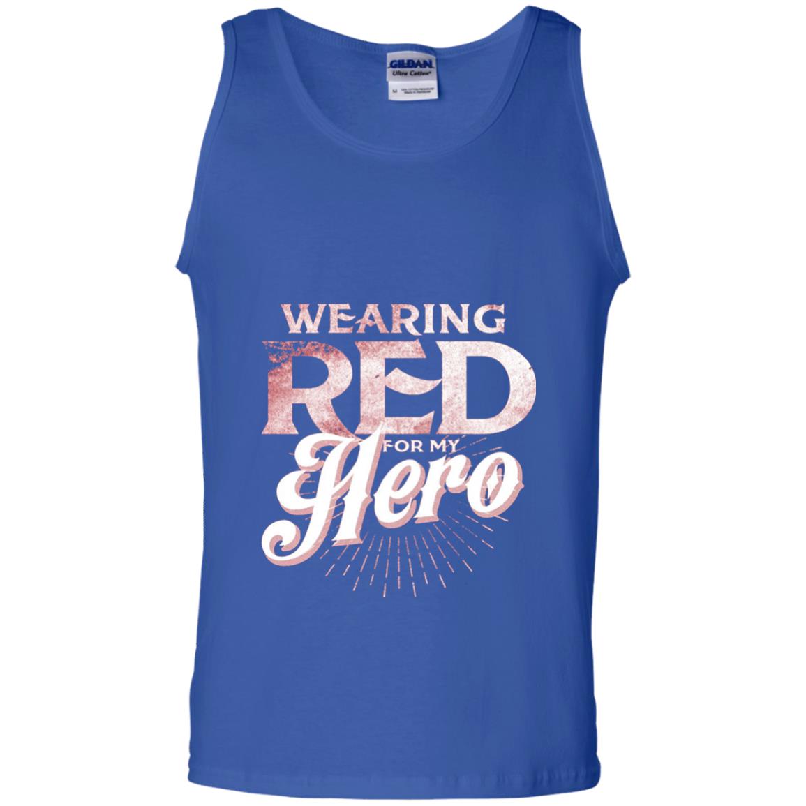 Wearing Red For My Hero Proud Us Army Shirt Royal