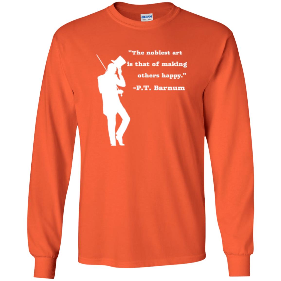 Circus Ring Master P.t. Barnum Quote T-shirt Orange