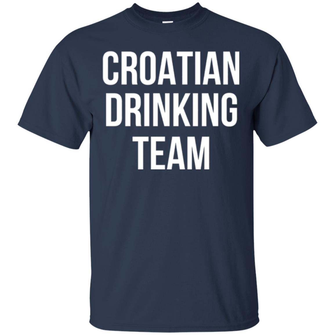 Croatian Drinking Team Drinking T-shirt Navy