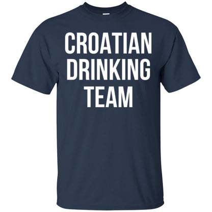 Croatian Drinking Team Drinking T-shirt Navy
