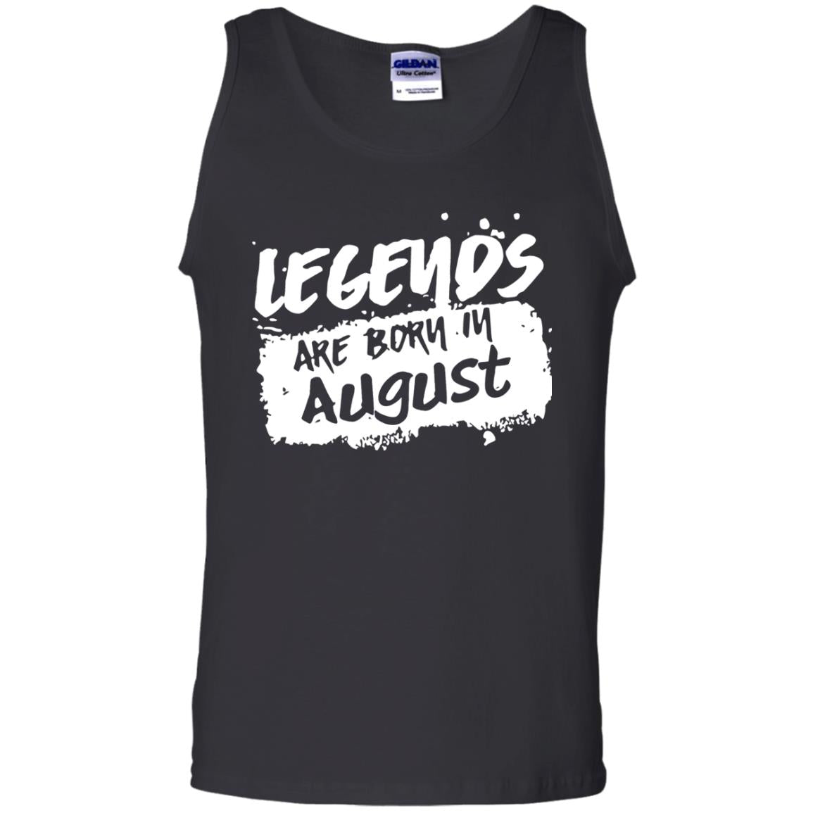 August Birthday Shirt Legends Are Born In August Black