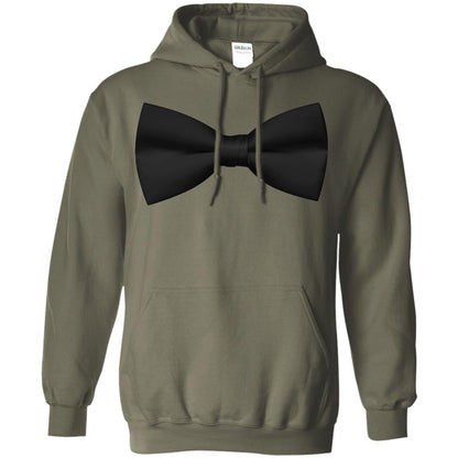 Big Black Bow Tie Tee Shirt Military Green