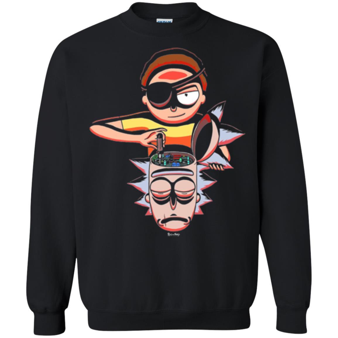 Film T-shirt Cartoon Lover Evil Morty Black
