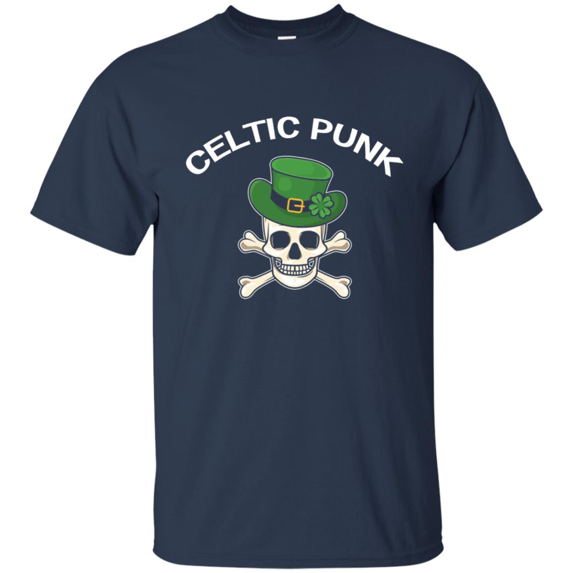 Celtic Punk Rock Irish St. Patrick_s Day T-shirt Navy