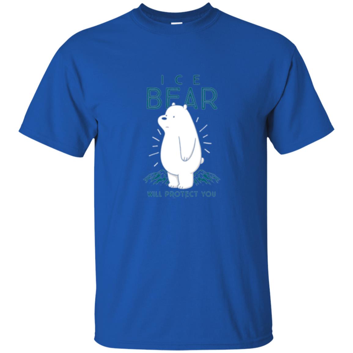 Ice Bear Will Protect You T-shirt Royal