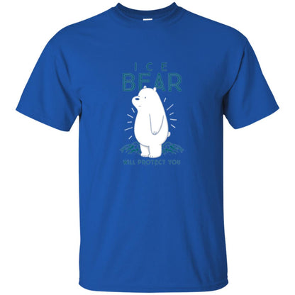 Ice Bear Will Protect You T-shirt Royal