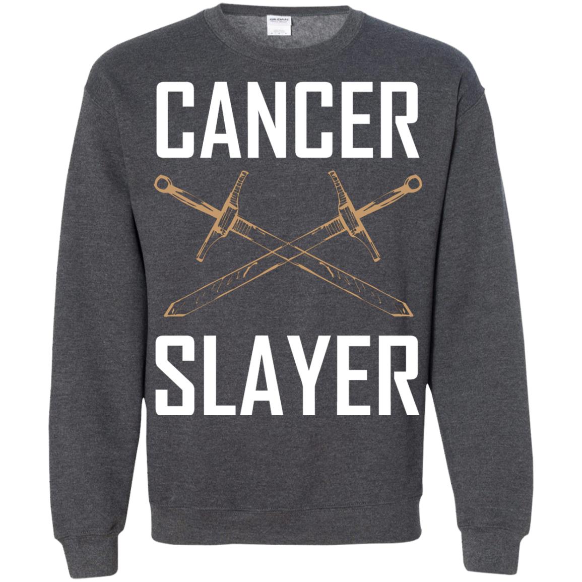 Cancer Slayer Cancer Survivor Shirt Dark Heather