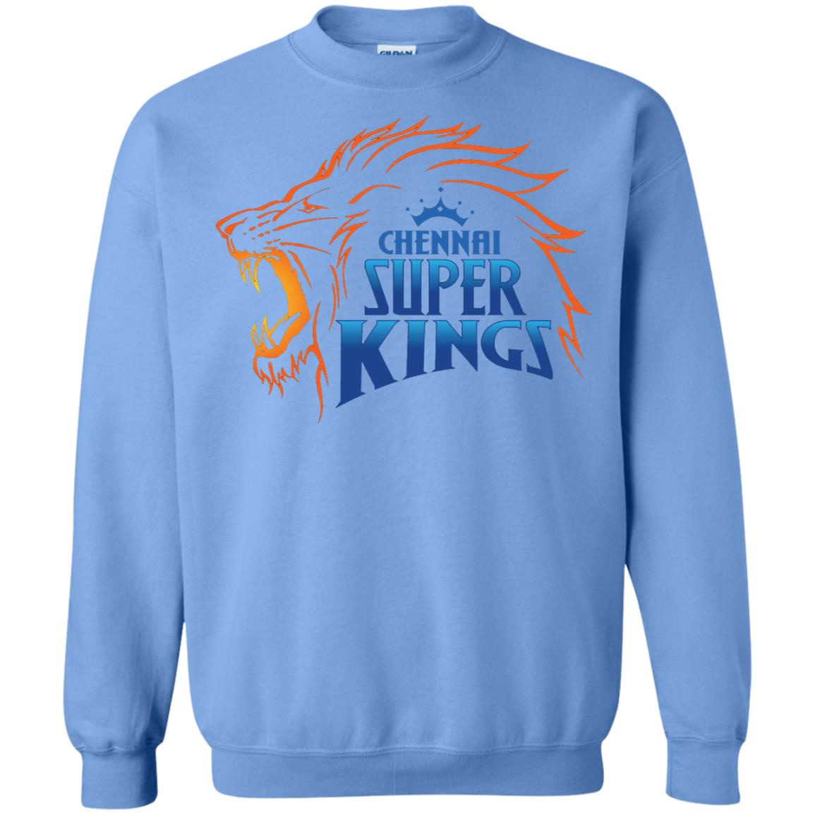Chennai Super Kings Cricket Fans 2018 T-shirt Carolina Blue
