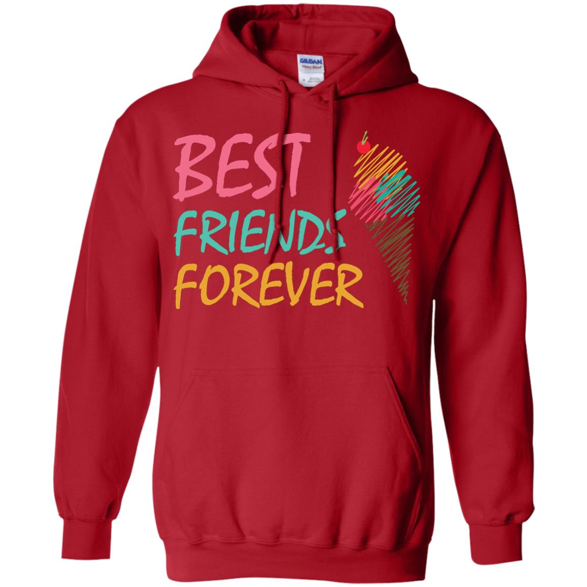 Best Friends Forever Ice Cream Lover T-shirt Red
