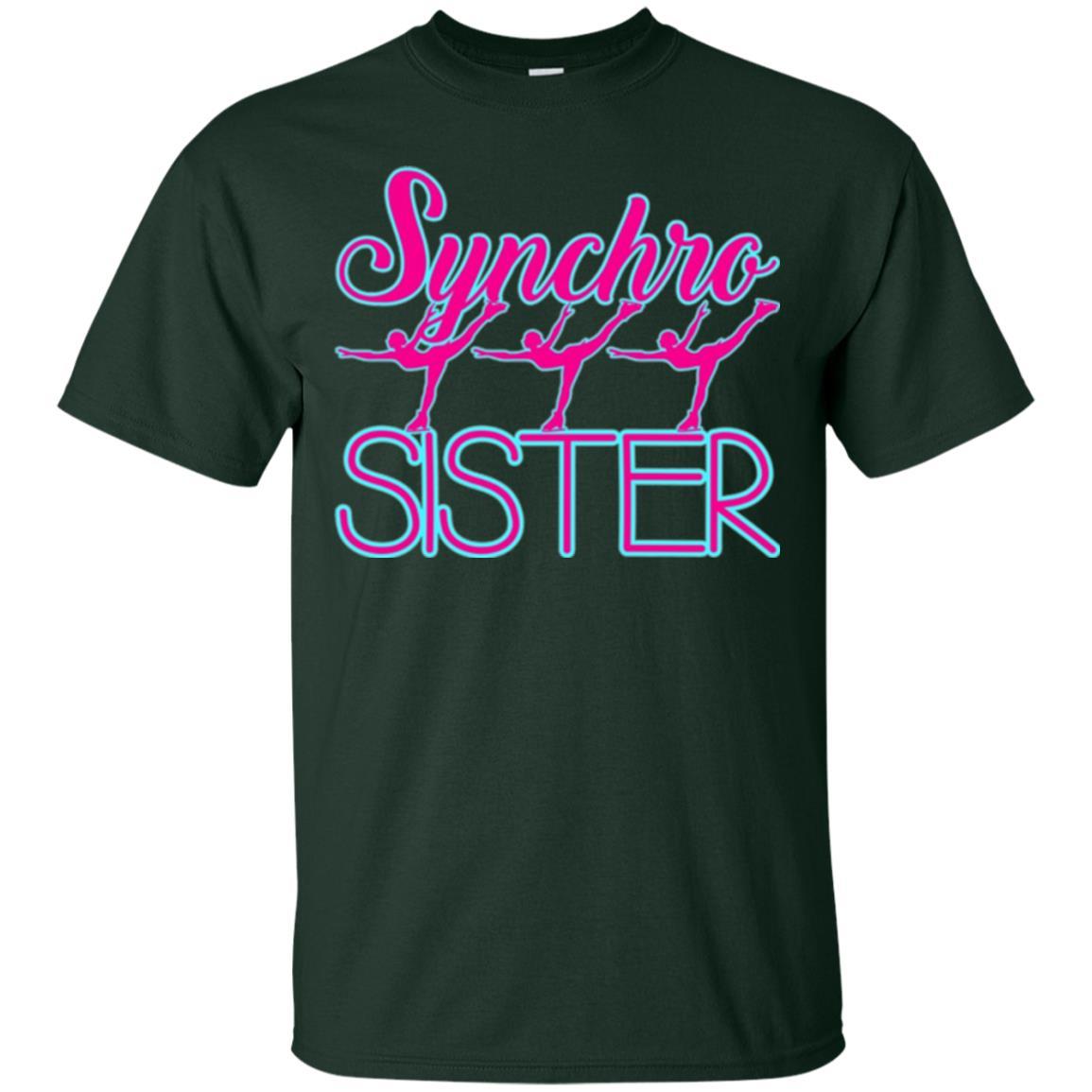 Synchronized Skating T-shirt Synchro Sister Forest Green