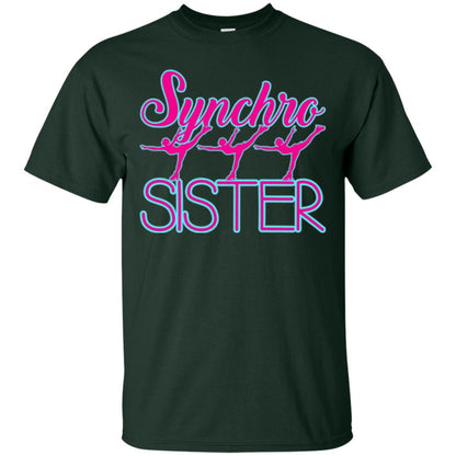 Synchronized Skating T-shirt Synchro Sister Forest Green