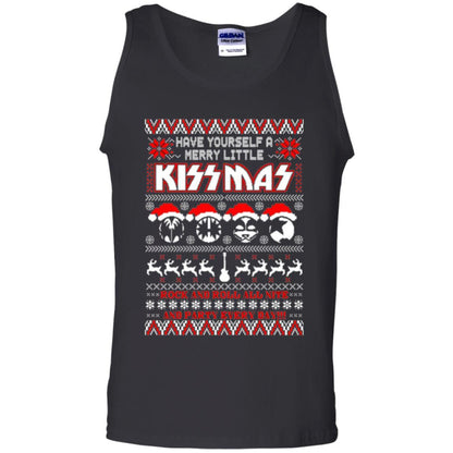 Christmas T-shirt Have Yourself A Merry Little Kissmas Black