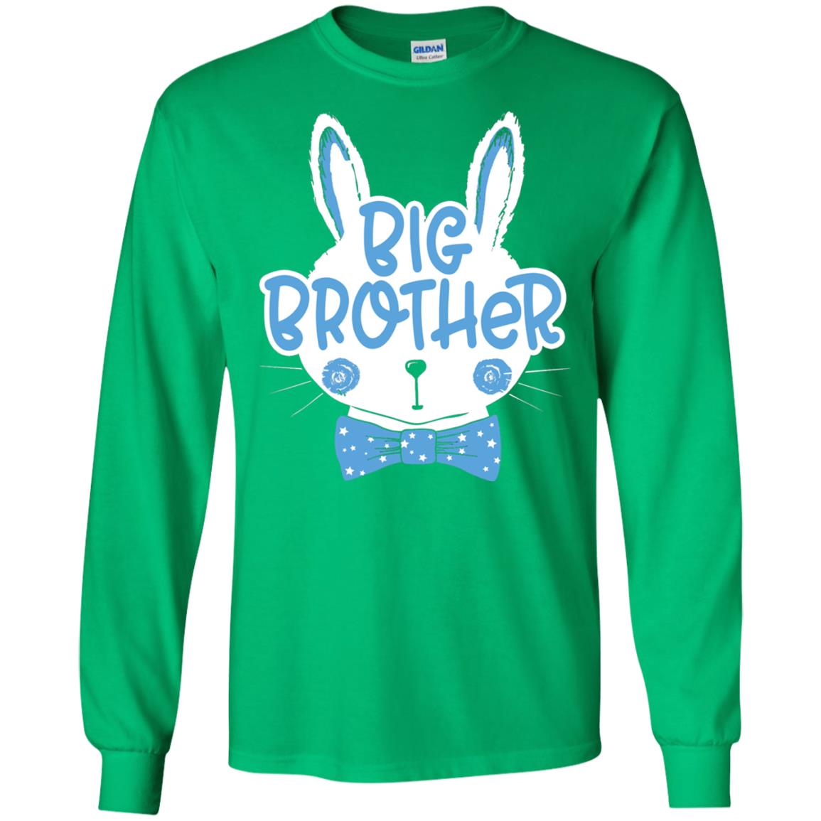 Easter Bunny Big Brother Blue Easter T-shirt Irish Green