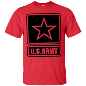 Us Army Black Logo United States Design T-shirt