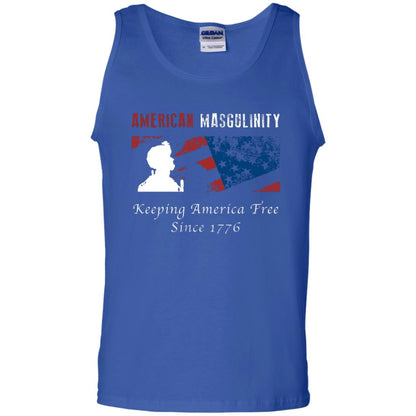 American Masgulinity Keeping America Free Since 1776 Shirt Royal