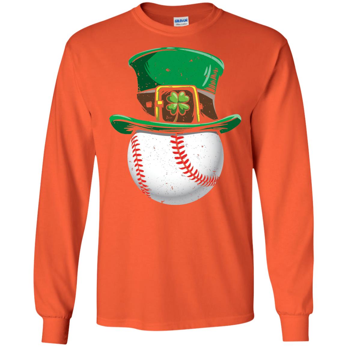 Leprechaun St. Patrick_s Day Baseball Ball T-shirt Orange