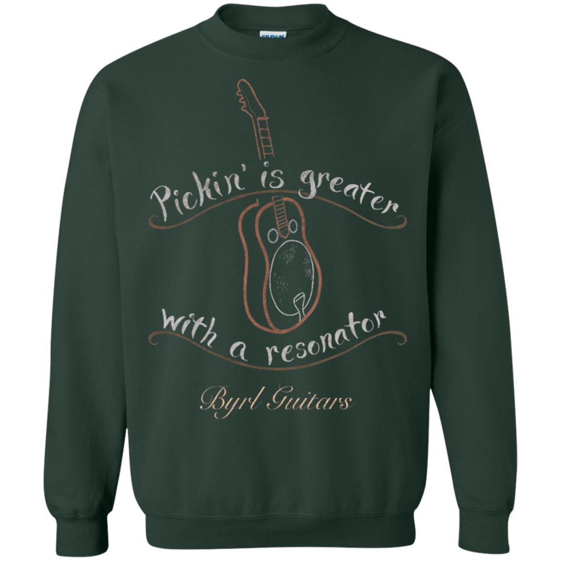 Funny Guitar Shirt Picking Is Greater With A Reasonator Forest Green
