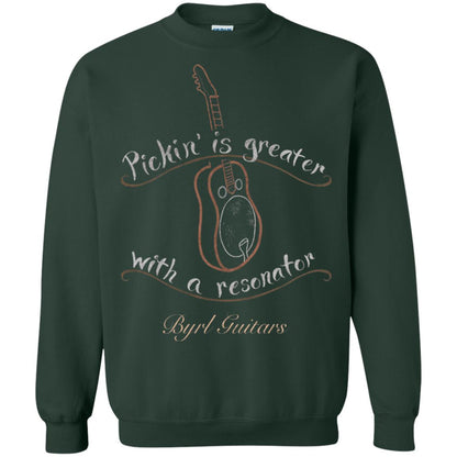 Funny Guitar Shirt Picking Is Greater With A Reasonator Forest Green