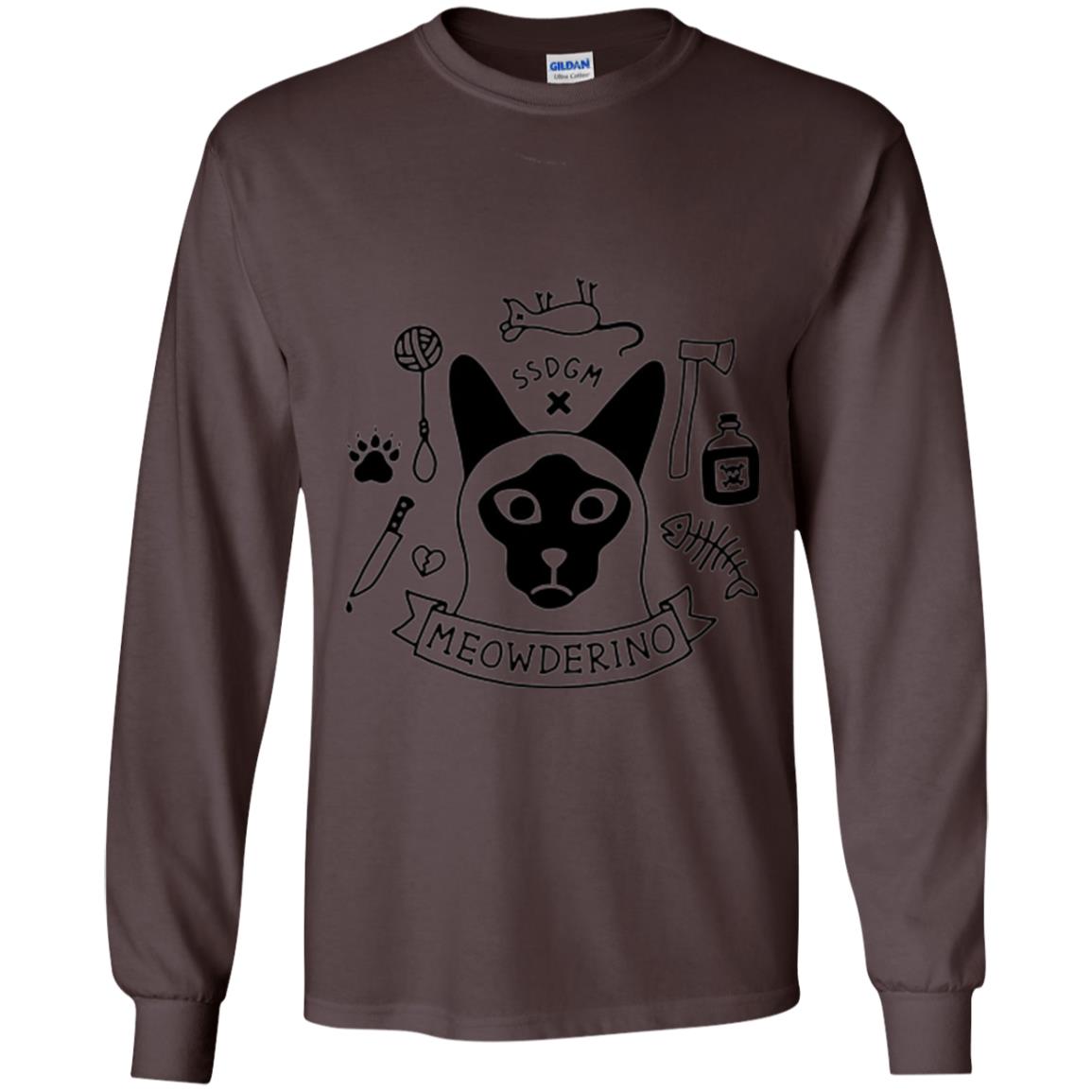 Meowderino T-shirt True Crime Cat Dark Chocolate