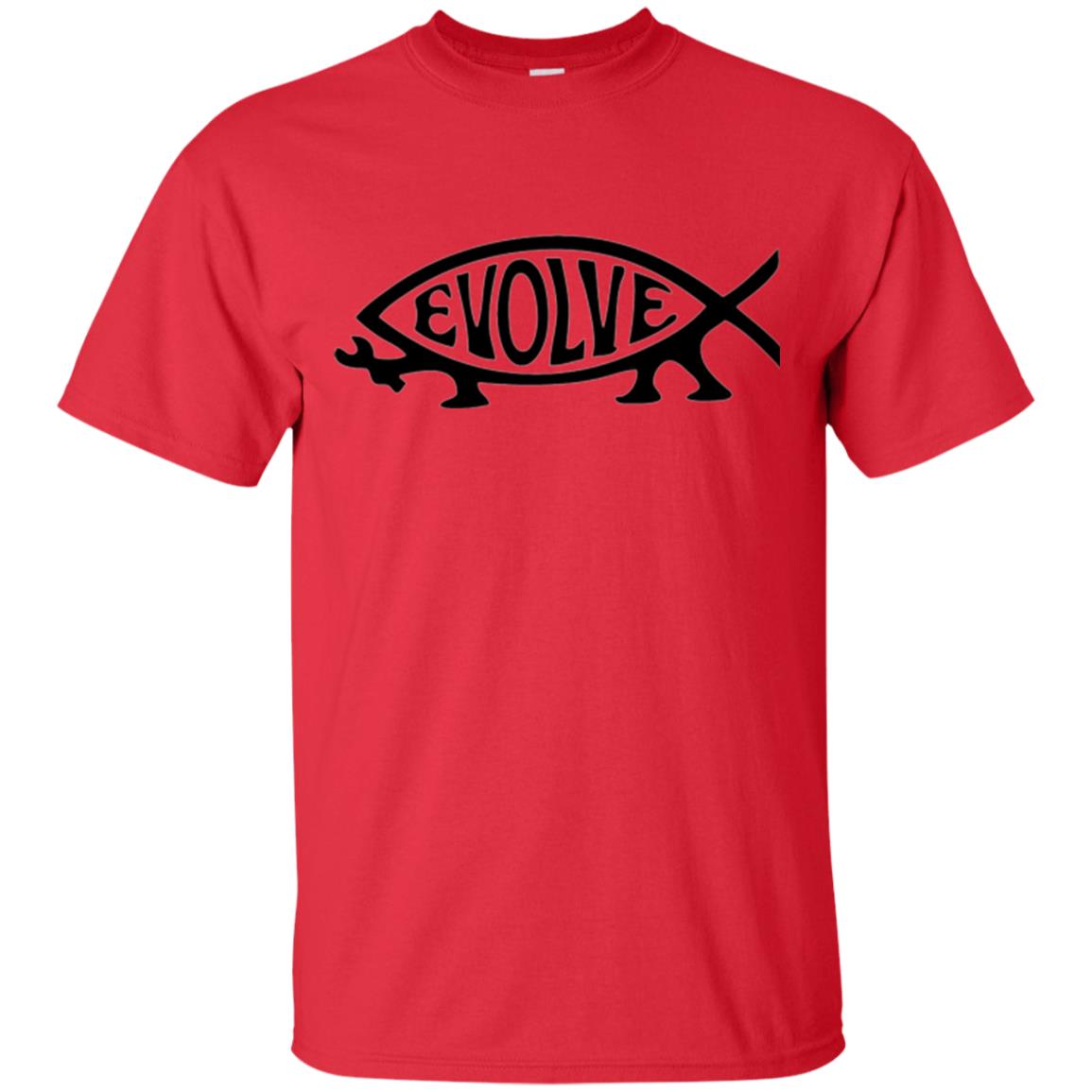 Darwin Evolution Evolve T-shirt Red