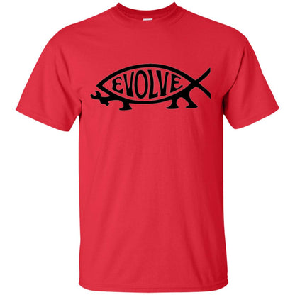 Darwin Evolution Evolve T-shirt Red