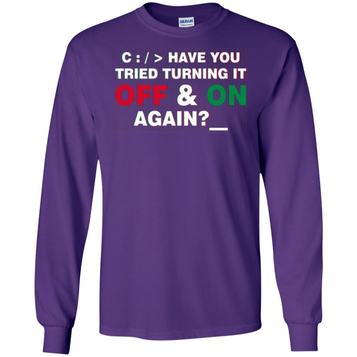 Programmer Have You Tried Turning It Off And On Again Purple
