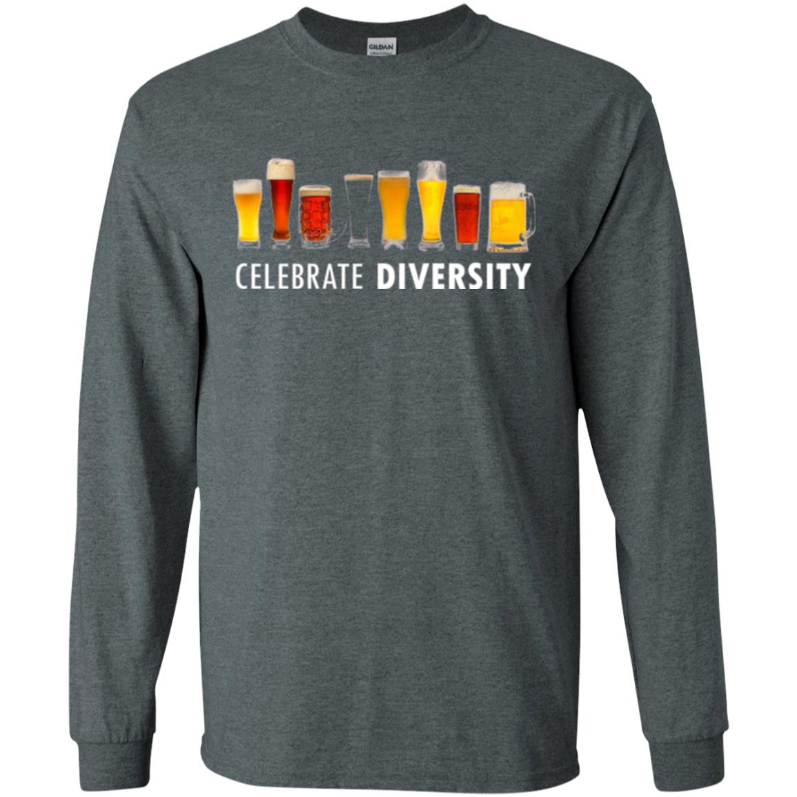 Beer Lovers T-shirt Celebrate Diversity Dark Heather