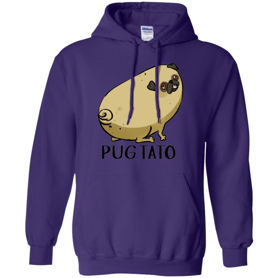 Dog Lovers T-shirt Pugtato Purple