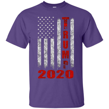 American Flag Vintage Design Trump 2020 T-shirt Purple