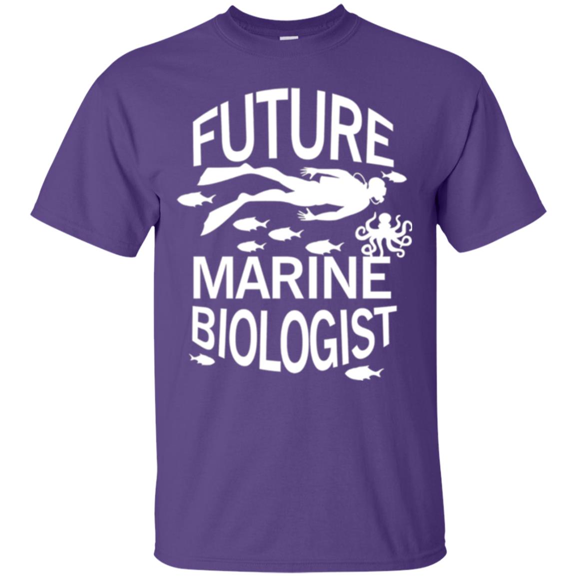 Cute Marine Biologist T-shirt Purple