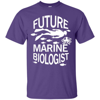 Cute Marine Biologist T-shirt Purple