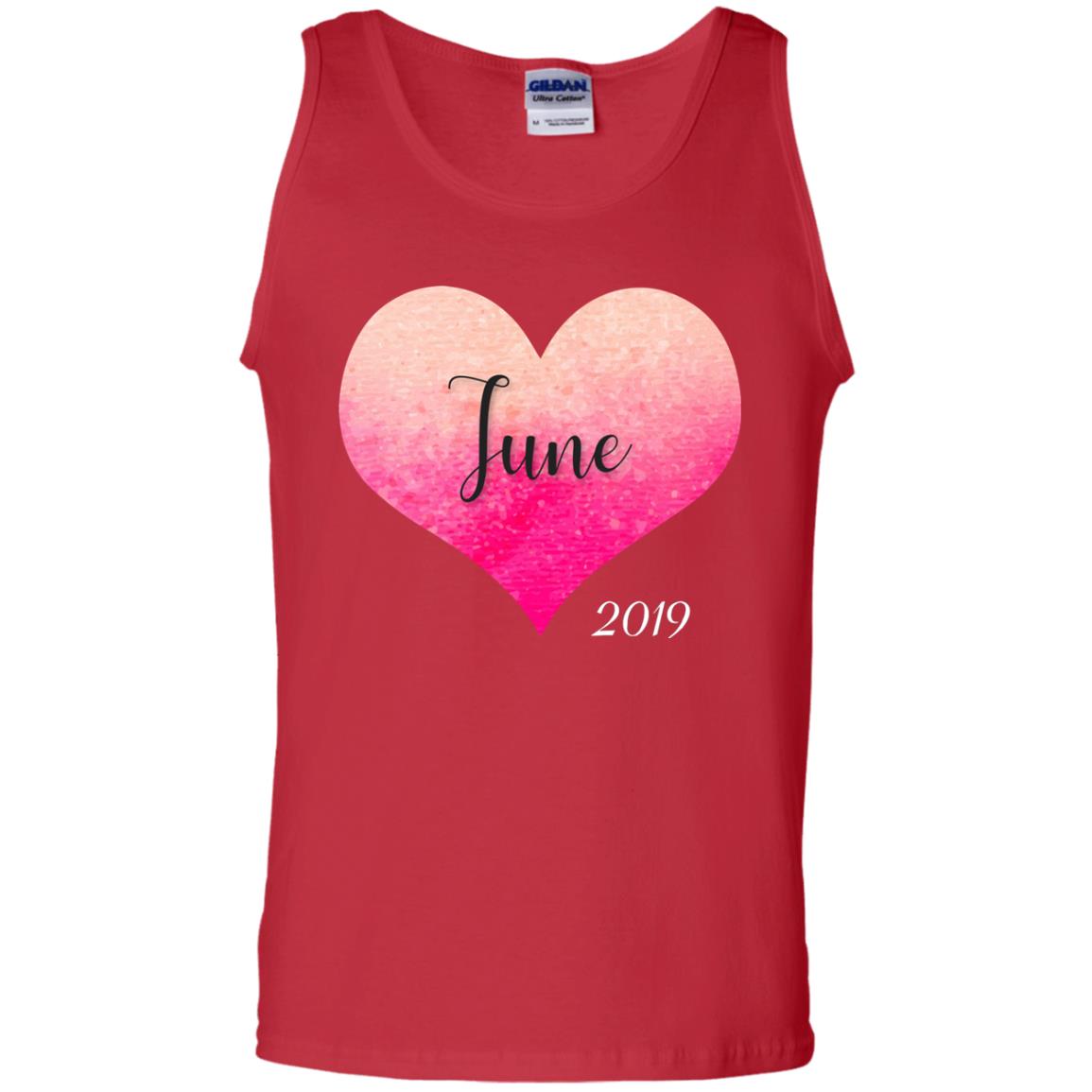 Pregnancy Reveal Announcement Party June 2019 Shirt Red