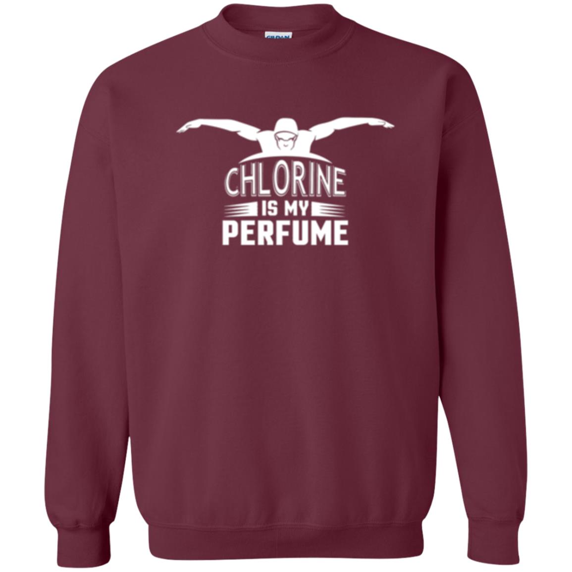 Swimmer T-shirt Chloring Is My Perfume T-shirt Maroon