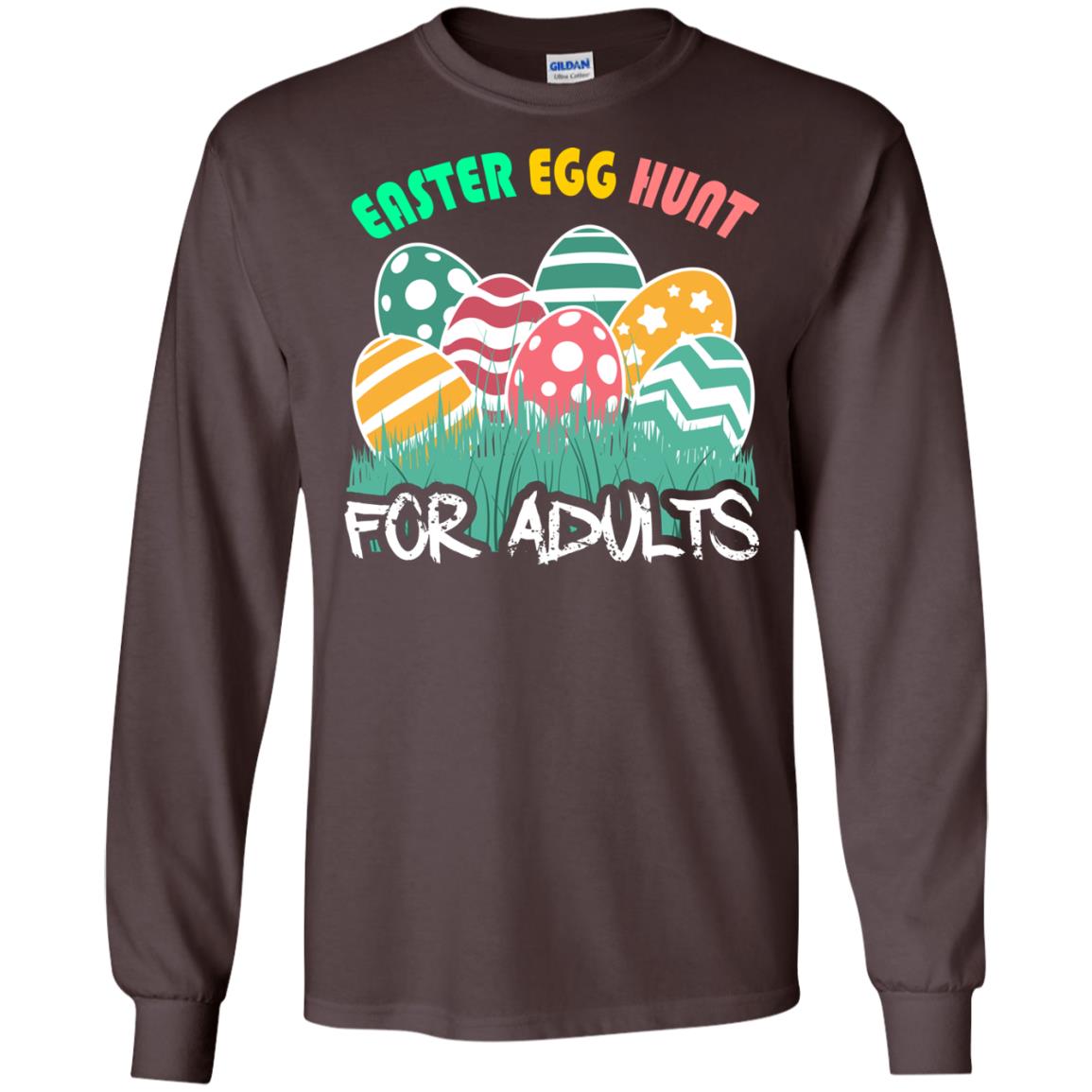 Easter Egg Hunt For Adults Easter Day T-shirt Dark Chocolate