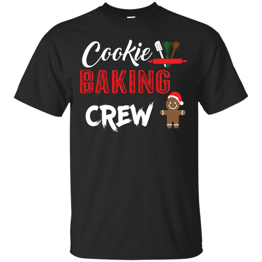 Christmas T-Shirt Cookie Baking Crew Black