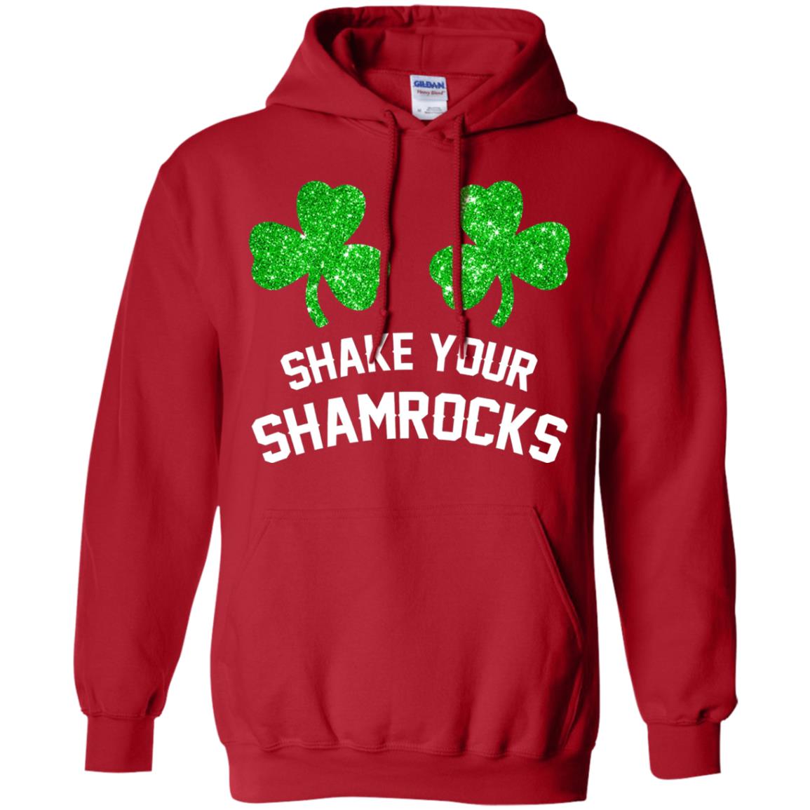 Shake Your Shamrocks St. Patrick_s Day T-shirt Red