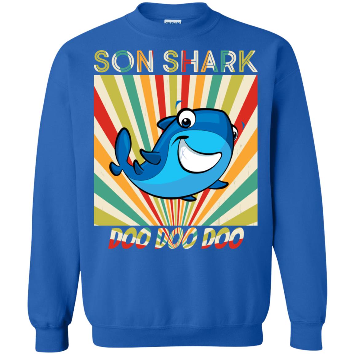 Son Shark Doo Doo Doo Family Shark Gift Shirt Royal